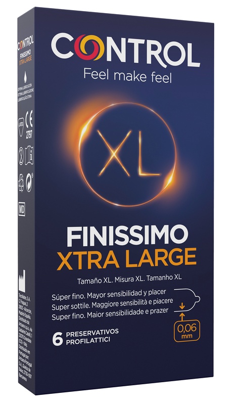 CONTROL FINISSIMO XTRA LARGE 6 PEZZI - FarmaLucia