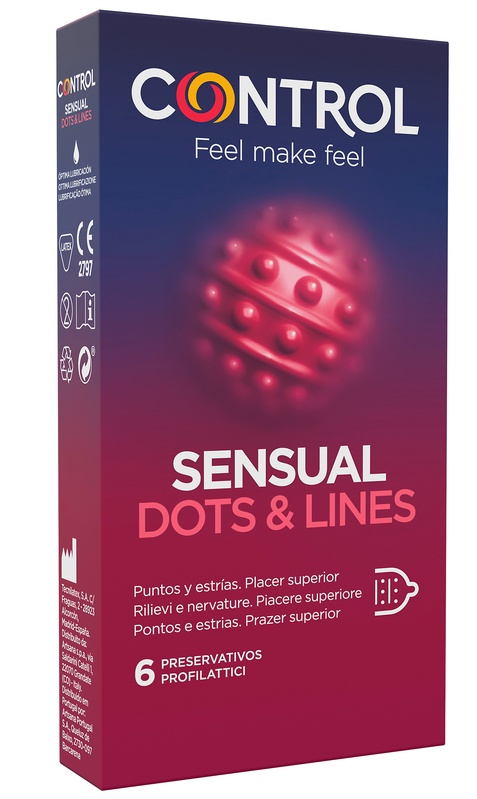 CONTROL SENSUAL DOTS&LINES 6 PEZZI - FarmaLucia