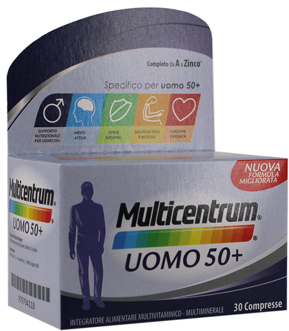 MULTICENTRUM UOMO 50+ 30 COMPRESSE - FarmaLucia