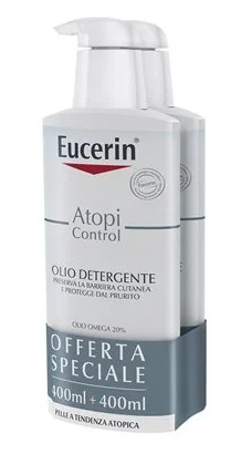 EUCERIN BIPACCO ATOPI OLIO DETERGENTE 400 ML + 400 ML - FarmaLucia