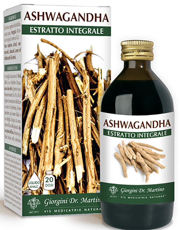 ASHWAGANDHA ESTRATTO INTEGRALE LIQUIDO ANALCOLICO 200 ML - FarmaLucia