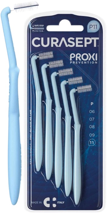 CURASEPT PROXI ANGLE P11 AZZURRO/LIGHT BLUE 5 PEZZI - FarmaLucia