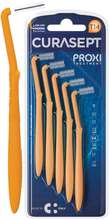 CURASEPT PROXI ANGLE T14 ARANCIO/ORANGE 5 PEZZI - FarmaLucia