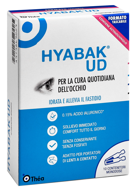 HYABAK UD SOSTITUTO LACRIMALE 10 MONODOSI 4 G - FarmaLucia