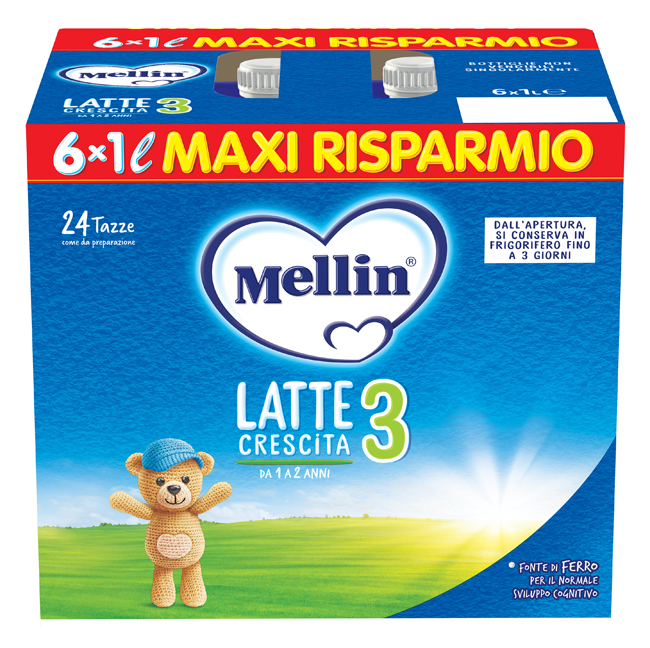 MELLIN 3 LATTE 6X1000 ML - FarmaLucia