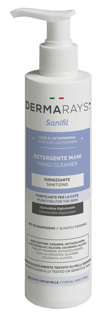 DERMARAYS SANIFIL DETERGENTE MANI IGIENIZZANTE ALOE E LATTOFERRINA 250 ML - FarmaLucia