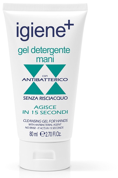 IGIENE+ GEL DETERGENTE MANI ANTIBATTERICO SENZA RISCIACQUO 80 ML - FarmaLucia