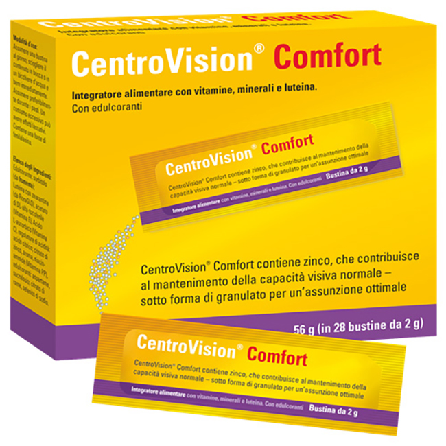 CENTROVISION COMFORT 28 BUSTINE GUSTO ARANCIA - FarmaLucia