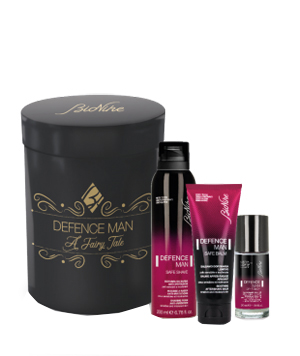 DEFENCE MAN KIT NATALE 2020 1 SAFE SHAVE SCHIUMA BARBA ANTI IRRITAZIONI 200 ML + 1 SAFE BALM BALSAMO DOPOBARBA LENITIVO 75 ML + 1 DRY TOUCH DEODORANTE ROLL ON 50 ML - FarmaLucia