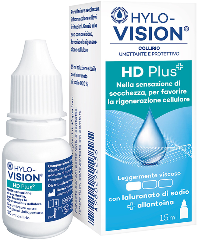 HYLOVISION HD PLUS COLLIRIO UMETTANTE E PROTETTIVO 15 ML - FarmaLucia