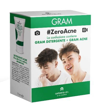GRAM ZEROACNE 1 GRAM DETERGENTE 50 ML + 1 GRAM ACNE 50 ML - FarmaLucia