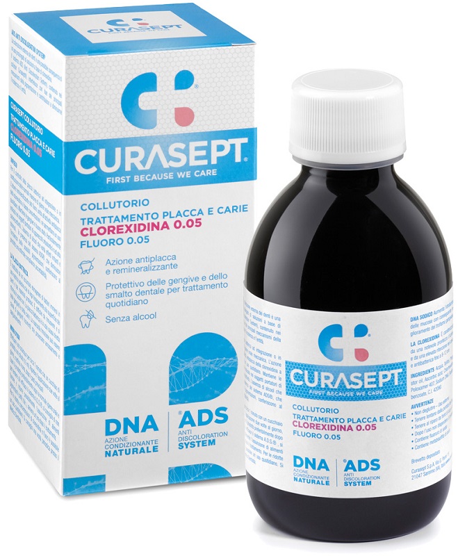 CURASEPT COLLUTORIO 0,05 ADS + DNA 200 ML - FarmaLucia