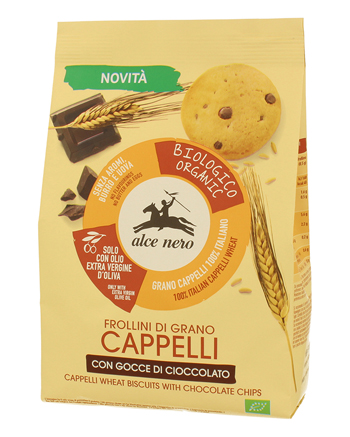 FROLLINO DI GRANO CAPPELLI CON GOCCE DI CIOCCOLATO BIO 250 G - FarmaLucia