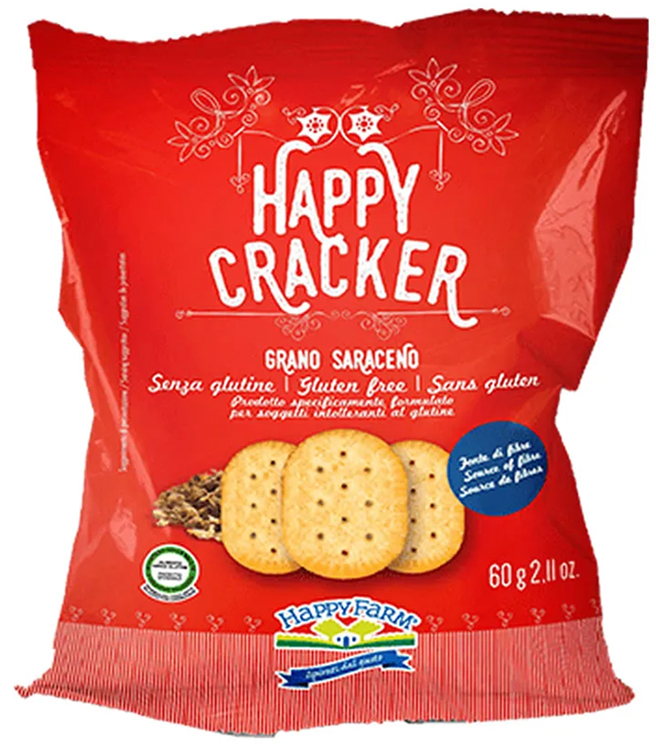 HAPPY FARM CRACKER GRANO SARACENO 60 G - FarmaLucia