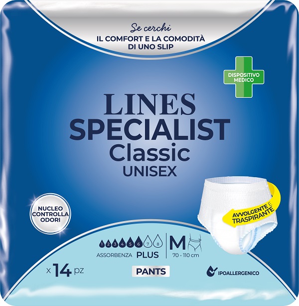 LINES SPECIALIST CLASSIC PANTS PLUS M 14 PEZZI - FarmaLucia
