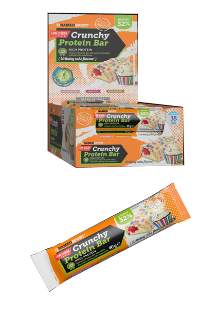 CRUNCHY PROTEINBAR BIRTHDAY CAKE 40 G - FarmaLucia