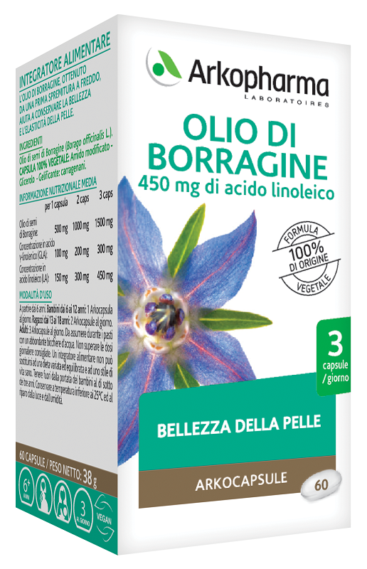ARKOPHARMA OLIO DI BORRAGINE 60 PERLE - FarmaLucia