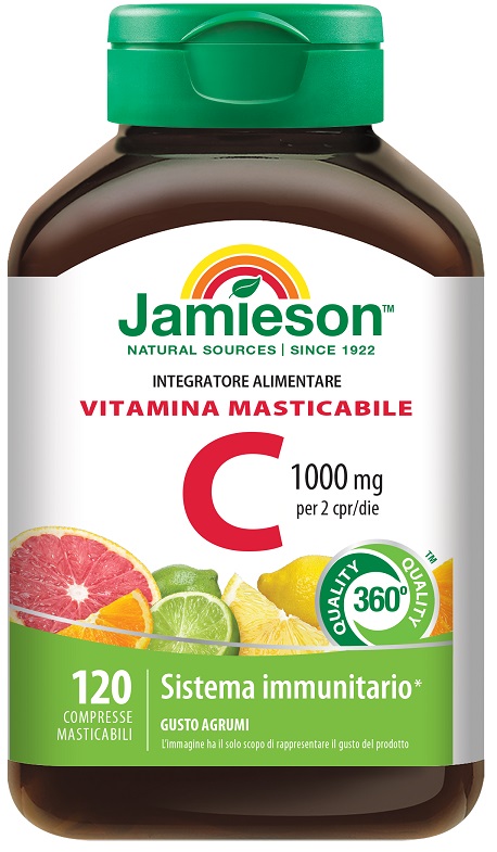 JAMIESON VITAMINA C 1000 MASTICABILE AGRUMI 120 COMPRESSE - FarmaLucia
