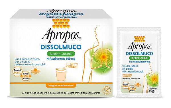 APROPOS DISSOLMUCO 10 BUSTINE SOLUBILI - FarmaLucia