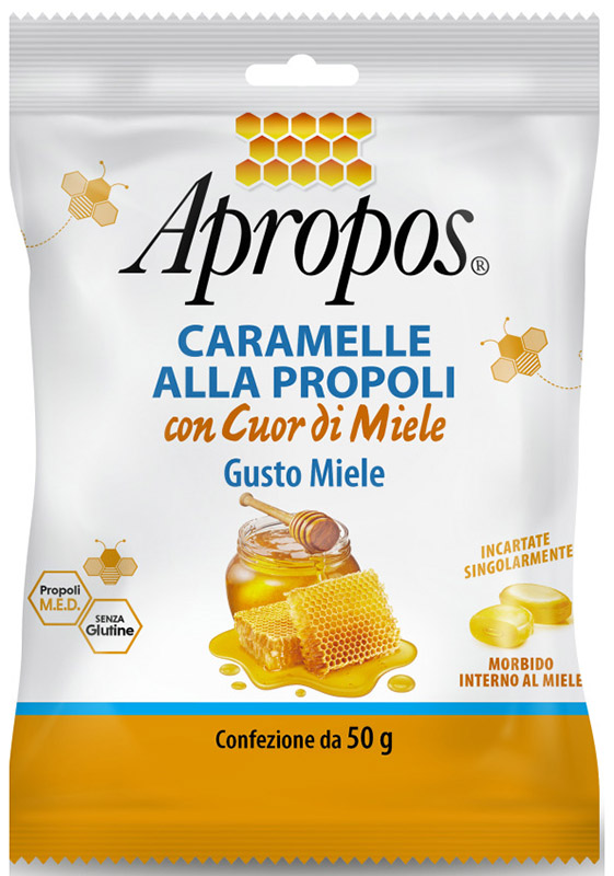 APROPOS CARAMELLE DURE MIELE CUOR DI MIELE 50 G - FarmaLucia