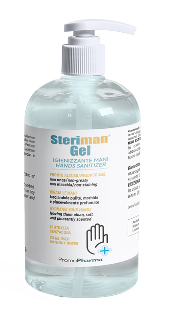 STERIMAN GEL 70 IGIENIZZANTE MANI 500 ML - FarmaLucia