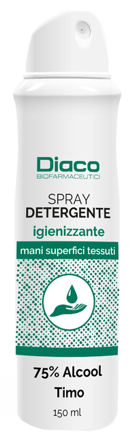 SPRAY DETERGENTE IGIENIZZANTE MANI E SUPERFICI SPRAY 150 ML - FarmaLucia