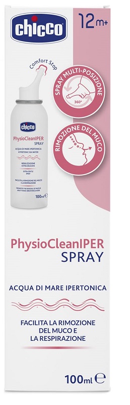 CHICCO PHYSIOCLEAN SOLUZIONE IPERTONICA SPRAY 100 ML - FarmaLucia