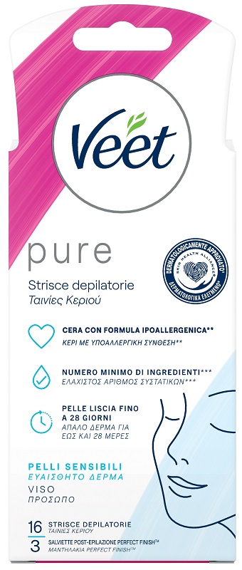 VEET STRISCE VISO IPOALLERGENICHE 16 PEZZI - FarmaLucia