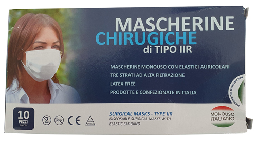 UNIMASCHERINA CHIRURGICA 10 PEZZI - FarmaLucia
