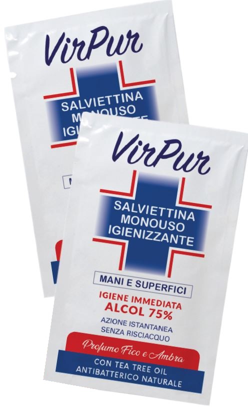 VIRPUR SALVIETTA IGIENIZZANTE MONOUSO - FarmaLucia