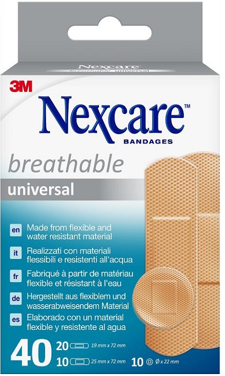 CEROTTO PREPARATO NEXCARE UNIVERSAL ASSORTITI 20 CEROTTO 19X72MM + 10 CEROTTO 25X72MM + 10 CEROTTO TONDI 22,5MM - FarmaLucia