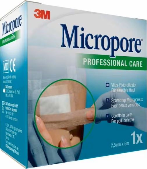 CEROTTO IN CARTA MICROPORE SURGICAL TAPE TAN M5X25MM - FarmaLucia