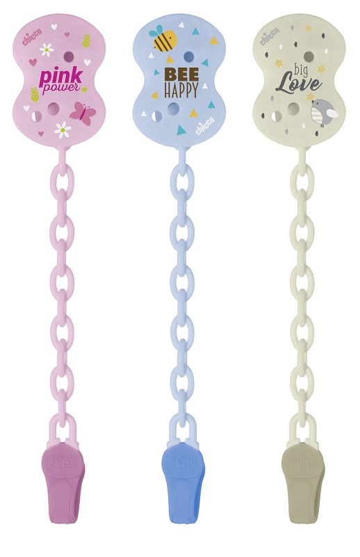 CHICCO CLIP CON CATENELLA MIXED COLORS NEW 2020 - FarmaLucia