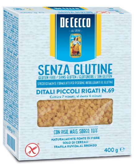 DE CECCO DITALI PICCOLI RIGATI N69 400 G - FarmaLucia