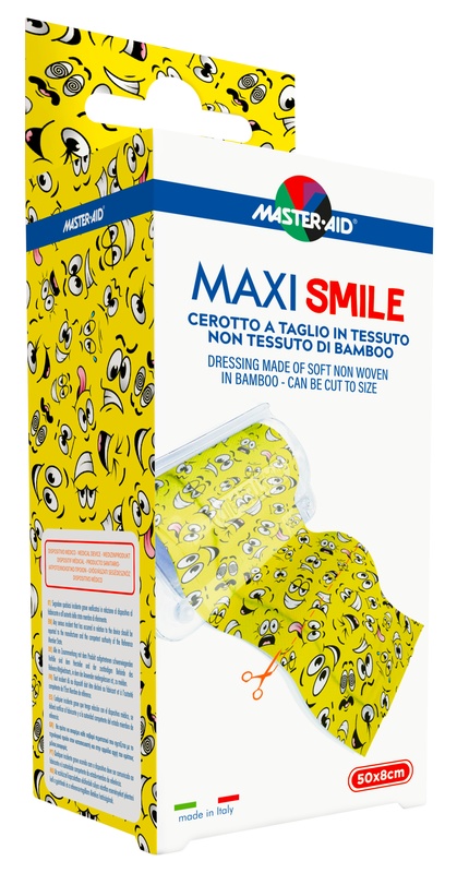 CEROTTO A TAGLIO MASTER-AID MAXI SMILE TNT 50 X 8 CM - FarmaLucia
