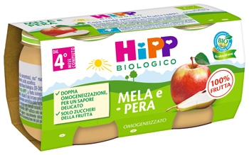 HIPP OMOGENEIZZATO MELA/PERA 2 X 80 G - FarmaLucia