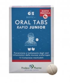 GSE ORAL TABS RAPID JUNIOR FRAGOLA 12 COMPRESSE - FarmaLucia
