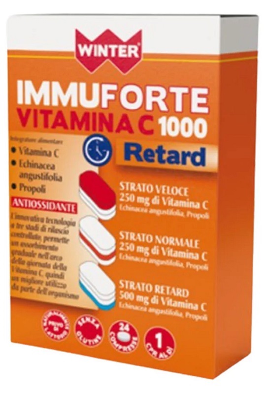 WINTER IMMUNOFORTE VITAMINA C 1000 RETARD 24 COMPRESSE - FarmaLucia