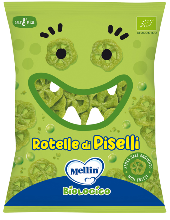 MELLIN SNACK BIO ROTELLE PISELLI 20 G - FarmaLucia