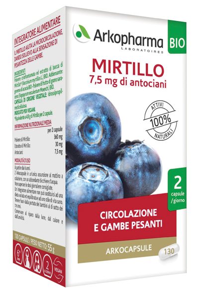 ARKOCPS MIRTILLO BIO 130 CAPSULE - FarmaLucia