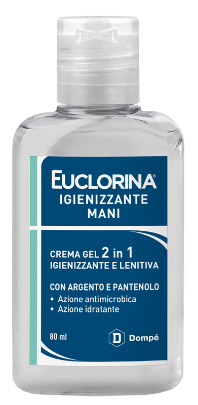EUCLORINA IGIENIZZANTE MANI CREMA GEL 80 ML - FarmaLucia