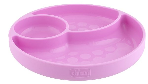 CHICCO PIATTO SILICONE VENTOSA ROSA - FarmaLucia