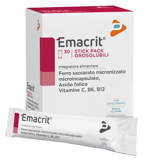 EMACRIT OROSOLUBILE 30 STICK PACK - FarmaLucia