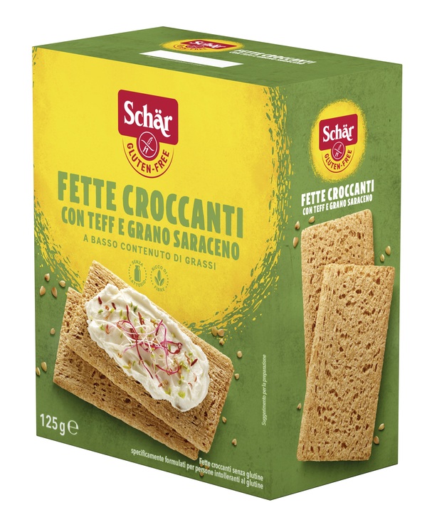SCHAR FETTE CROCCANTI CON TEFF E GRANO SARACENO SENZA LATTOSIO 125 G - FarmaLucia