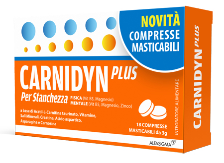 CARNIDYN PLUS 18 COMPRESSE MASTICABILI - FarmaLucia