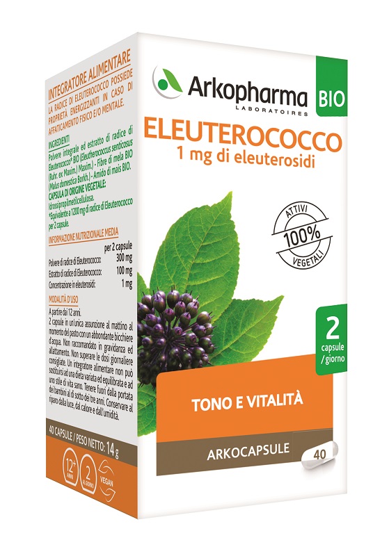 ARKOCAPS ELEUTEROCOCCO BIO 40 CAPSULE - FarmaLucia
