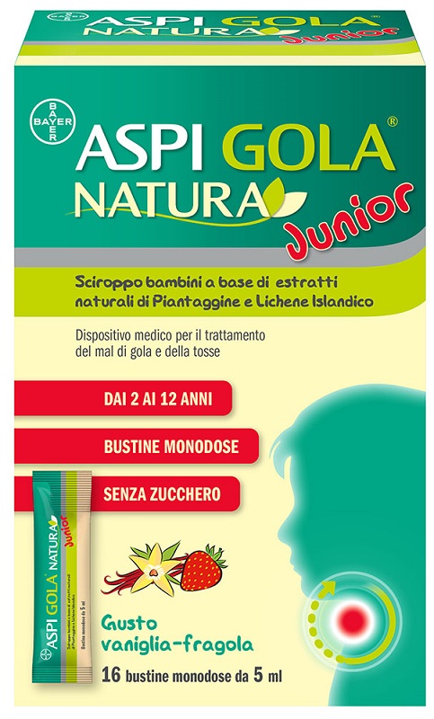 ASPI GOLA NATURA JUNIOR 16 BUSTINE MONODOSE DA 5 ML - FarmaLucia