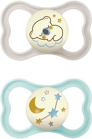 MAM AIR NIGHT SUCCHIETTO 16+ MESI SILICONE NEUTRO 2 PEZZI - FarmaLucia