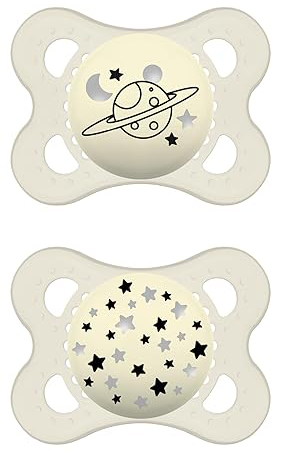 MAM SUCCHIETTO ORIGINAL NIGHT 2-6 MESI SILICONE NEUTRO 2 PEZZI - FarmaLucia