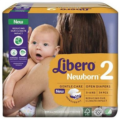 LIBERO NEWBORN PANNOLINO PER BAMBINO TAGLIA 2 3-6 34 PEZZI - FarmaLucia